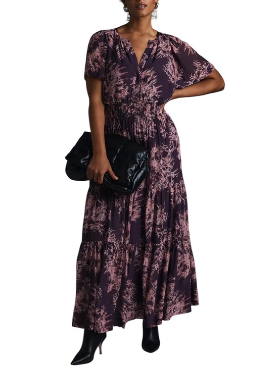 Anthropologie Dresses & Skirts - Anthropologie Somerset Maxi Dress floral Chiffon Edition XL excellent condition